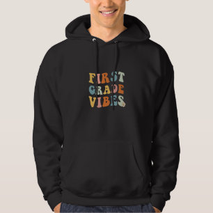 Back To School First Grade Vibes Teacher 1st Women Hoodie
