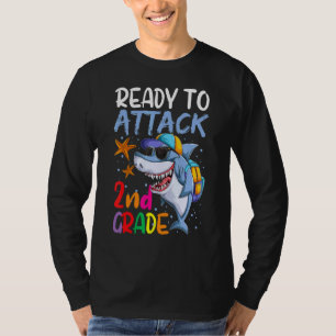 Back To School For Boy Ready To Attack 2nd Grade T-Shirt