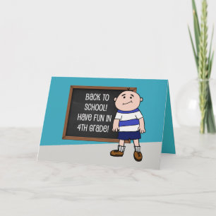 Back to School Fourth Grade Card