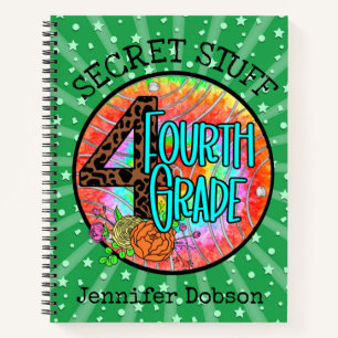 Back to school fourth grade notebook