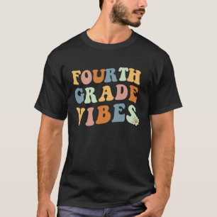 Back to school Fourth Grade Vibes Teacher 4th wome T-Shirt