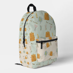 Back to School Friends  Printed Backpack