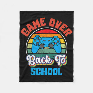 Back To School Fun Game Over Teacher Student Contr Fleece Blanket