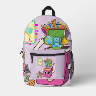 Back To School Fun Graphic Printed Backpack
