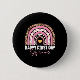 Back To School Fun Happy First Day Of School For T 2 Inch Round Button