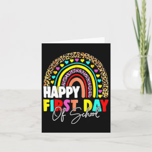 Back To School Fun Happy First Day Of School For T Card