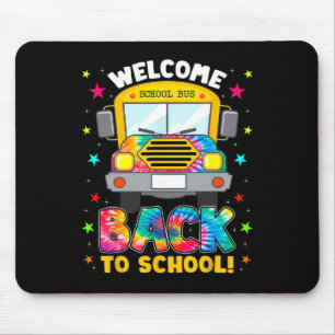 Back To School Fun Outfit School Bus Driver Mouse Pad