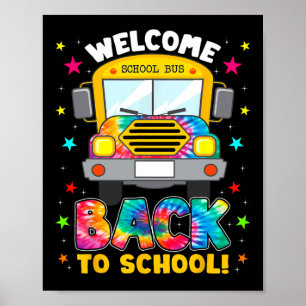 Back To School Fun Outfit School Bus Driver Poster