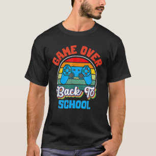 Back To School Funny Game Over Teacher Student Con T-Shirt