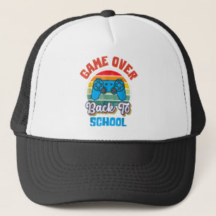 Back to School Funny Game Over Teacher Student Con Trucker Hat