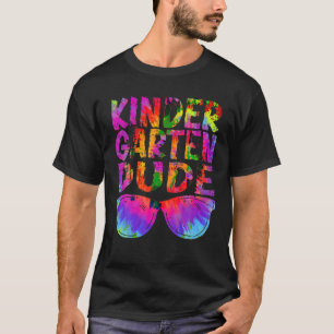 Back To School Funny Kindergarten Dude Tie Dye Boy T-Shirt