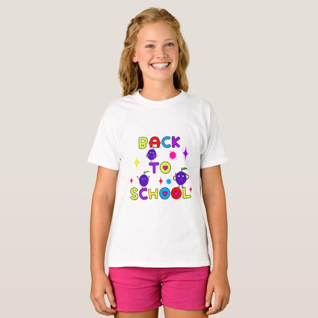 Back to school funny plums T-Shirt (Front Full)