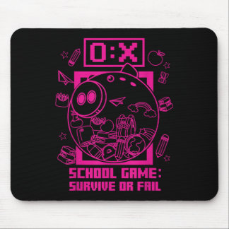 Back To School Funny School Game Survive Or Fail S Mouse Pad