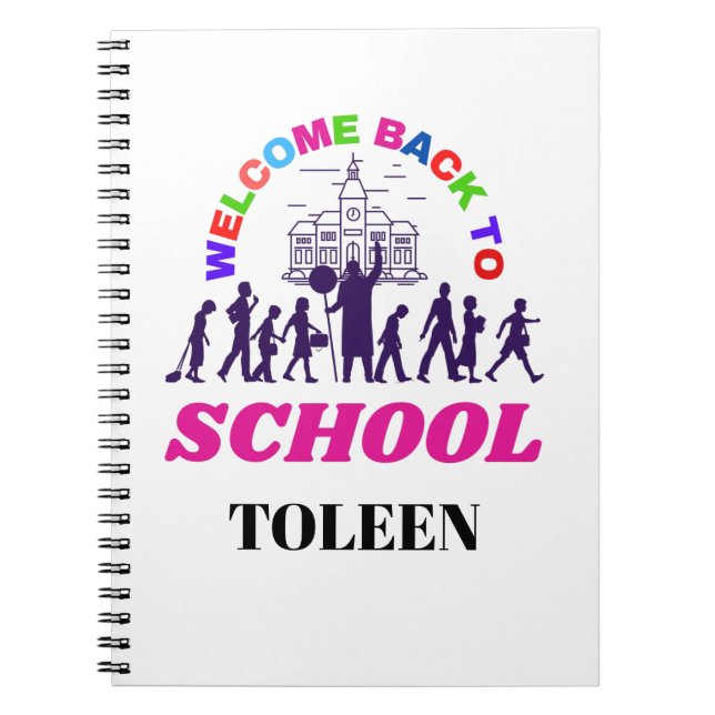 Back To School Funny Teacher Personalized    Notebook (Front)