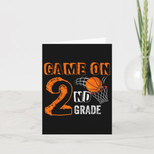 Back To School Game On 2nd Grade Basketball Gamer Card