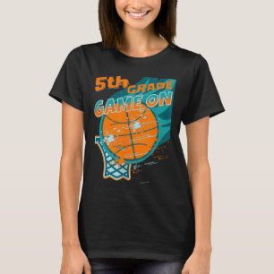 Back To School Game On 5th Grade Student Basketbal T-Shirt
