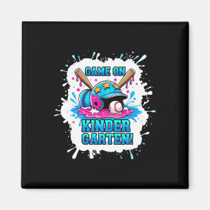Back To School Game On Kindergarten Baseball First Magnet