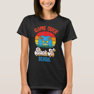 Back to School  Game Over Teacher Student Controll T-Shirt