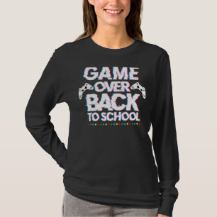 Back To School Game Over Teacher Student Controll T-Shirt