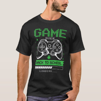 Back To School Game Over Teacher Student Controlle T-Shirt