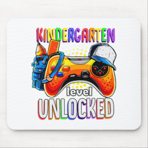 Back To School Gamepad Kindergarten Level Unlocked Mouse Pad