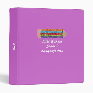 Back to school gift - personalized binder