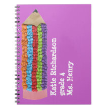Back to school gift - personalized spiral notebook