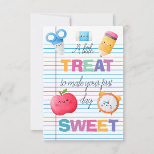 Back To School Gift Tag Printable Thank You Card
