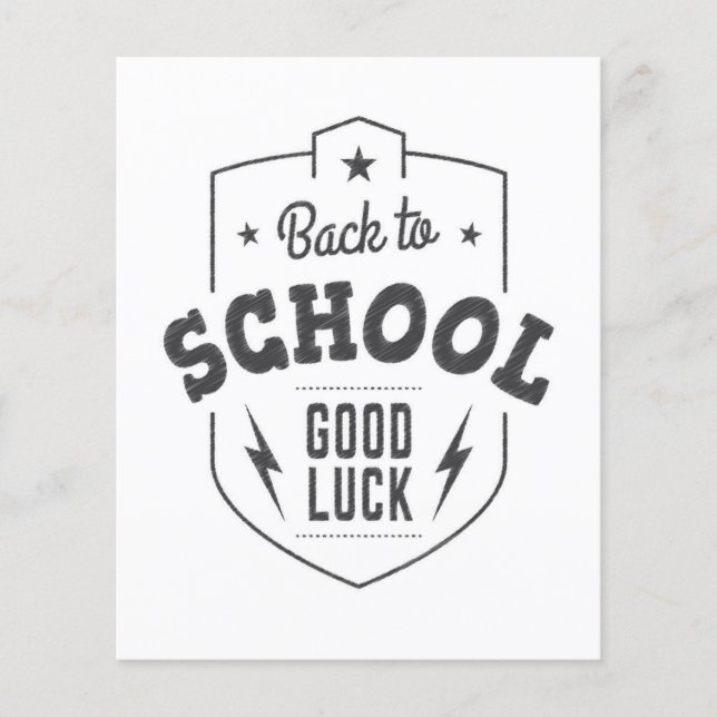 Back To School Good Luck Flyer (Front)