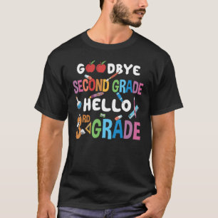 Back to School Goodbye Second Grade Hello 3rd Grad T-Shirt