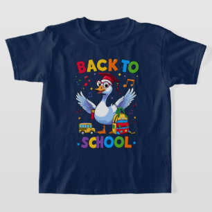 Back to School Goose – Colorful Fun T-Shirt Design