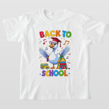 Back to School Goose – Colourful Fun T-Shirt Desig