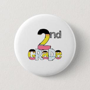 Back To School Grade Level 2 Inch Round Button