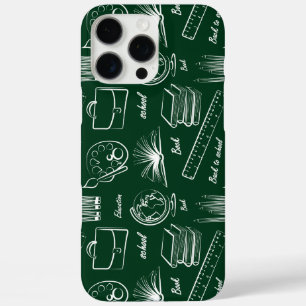 Back To School Green White  iPhone 16 Pro Max Case
