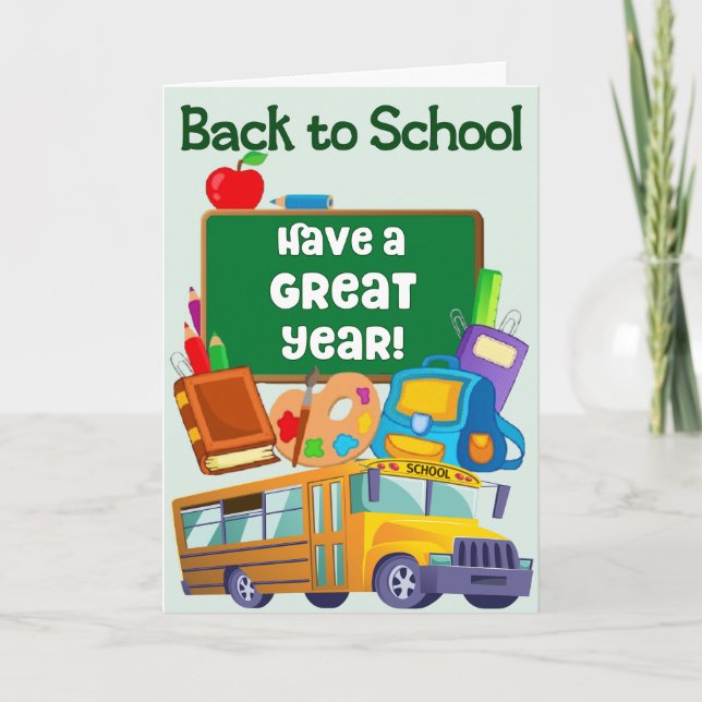 Back to School Greeting Card (Front)