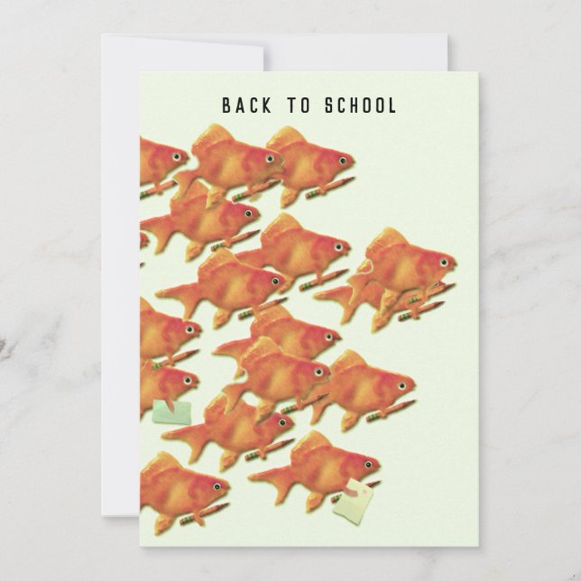 Back To School Greeting Card (Front)