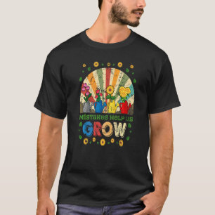 Back To School Groovy Growth Mindset Positive Retr T-Shirt