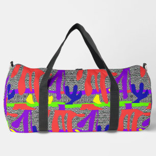 Back To School Hand Jive School Travel Hiking Duffle Bag
