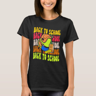 Back To School Happy First Day Of School Groovy Te T-Shirt