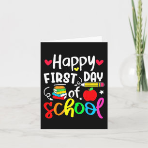 Back To School Happy First Day Of School Student T Card