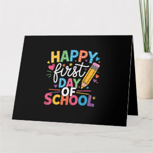 Back To School Happy First Day Of School Teacher B Card