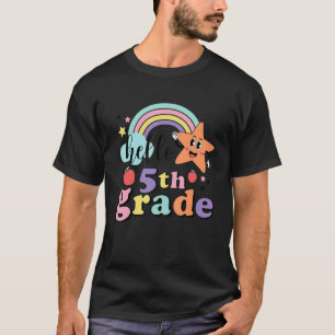 Back To School Hello Fifth 5th Grade Teachers Stud T-Shirt