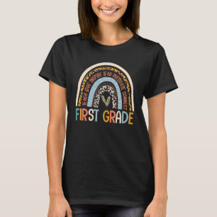 Back To School Hello First Grade Teacher Student R T-Shirt