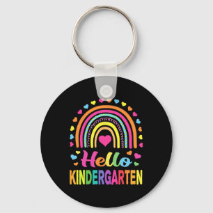 Back to School Hello Kindergarten Squad Teachers W Keychain
