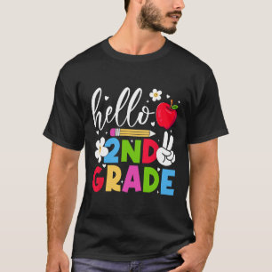 Back To School Hello Second Grade Team 2nd Grade B T-Shirt