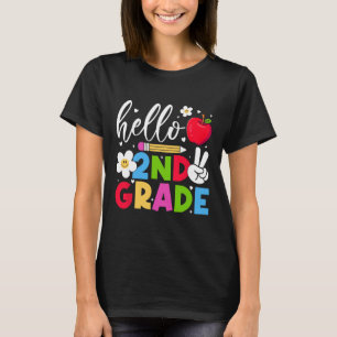 Back To School Hello Second Grade Team 2nd Grade B T-Shirt