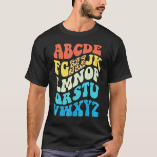 Back To School Hi Alphabet Pre-K Kindergarten Teac T-Shirt