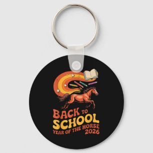 Back To School Horse 2026 Energy Learning Success  Keychain