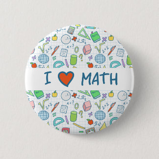 Back to school: "I love math" button
