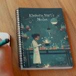 Back To School I Science 11 Notebook<br><div class="desc">Introducing our charming Spiral Notebook featuring science illustrations and a personalized cover name! Add a touch of personality to your notes and sketches with this delightful and durable notebook. Perfect for students,  teachers,  or anyone who loves science designs.</div>